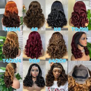 Bouncy front lace wig